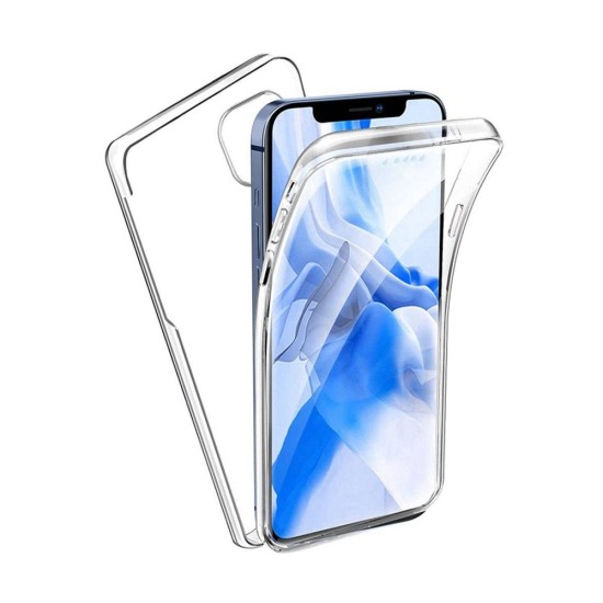 Capa de Silicone 360º para Apple iPhone 13 Transparente